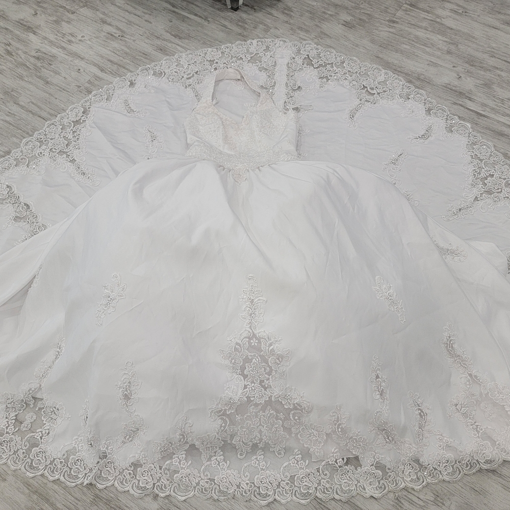 Wedding Gown with large train
